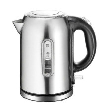 Bouilloire électrique 1,7L, acier inoxydable brossé, 2200W, protection contre la surchauffe à sec, fiche UE