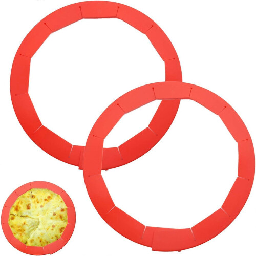 Protetor de Borda de Torta de Silicone Ajustável, Resistente ao Calor até 500F, Reutilizável, Compatível com Tortas de 6 a 8 Polegadas
