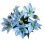 Blue Artificial Tiger Lilies Real Touch 10-Head 1