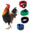 Anti-Crowing Rooster Collars, 8-Pack Adjustable Durable Nylon Noise Reduction, Multi-Colour 1