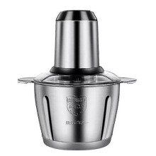 Hachoir alimentaire électrique, bol 2L en acier inoxydable, 300W, 2 vitesses, pour fruits légumes viande, prise EU