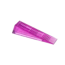Fermaporta flessibile in PVC traslucido viola, antivento, resistente agli urti e alle dita, adatto a diversi tipi di porte e pavimenti.