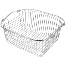 Égouttoir d'évier en acier inoxydable, passoire pour évier de cuisine, 30 x 28 x 14 cm, rangement des ustensiles