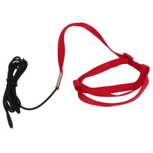 Bird Leash, Bite Resistant Adjustable, Parrot Flying Training Rope for Walking and Outdoor Party, Nylon Elastic Metal, Red XS