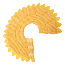 Pet Recovery Collar, Golden Yellow, Sunflower Design, Cotton, for Dogs and Cats, Neck 34-36cm, Medical Wound Healing Protection