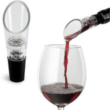 Aérateur verseur de vin, infuse oxygène optimal, base en caoutchouc conique compatible avec toutes les bouteilles de vin, anti-goutte