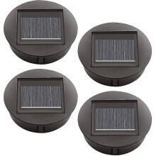 4 Ersatz-Solarleuchten, LED-Solarpanel-Laternenabdeckung, IP65 wasserdicht, 6-12 Stunden Beleuchtung, für hängende Gartenlaternen im Freien