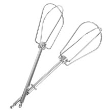 Frustole per frullatore ad immersione in acciaio inox, 2 pezzi, argento, 18.5x4.7x4.7 cm, per montare panna mescolare salse sbattere albume
