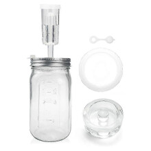 32 Oz Mason Jar Fermentation Kit with Airlock, Lid & Weights for Sauerkraut, Kimchi