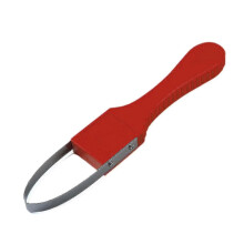 Azada de estribo de acero inoxidable, mango de PVC, para deshierbar jardín, quitar musgo, aflojar tierra, almacenamiento colgante