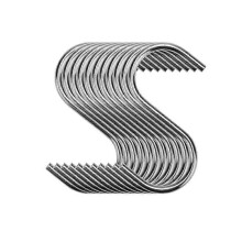 10 Pcs S-Shaped Meat Hanging Hooks, SUS304 Stainless Steel for Smoker Grill Drying Ribs Chicken Fish Beef
