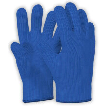 Gants de four résistants à la chaleur, 1 paire bleue double couche, pour cuisine cuisson barbecue extérieur