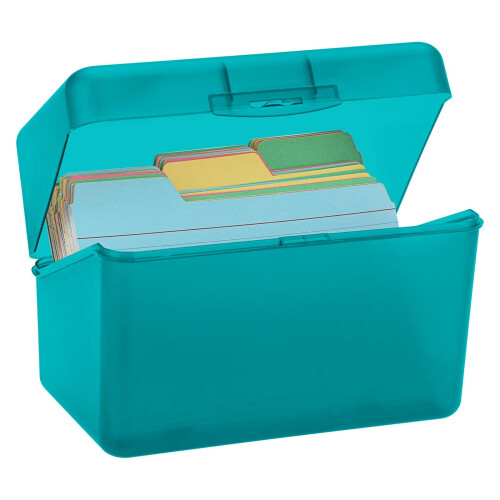 Caixa de fichas de plástico 3,5 x 5,7 polegadas 1