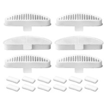 Kissan vesipullo suodatin ja esisuodatin-sieni 12+12 pack, yhteensopiva 2 L/67 oz kissan vesipullo, kolmitasoinen suodatus