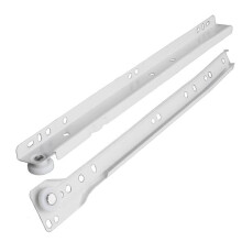 Drawer Runners White Partial Extension 300 mm 2-Pack