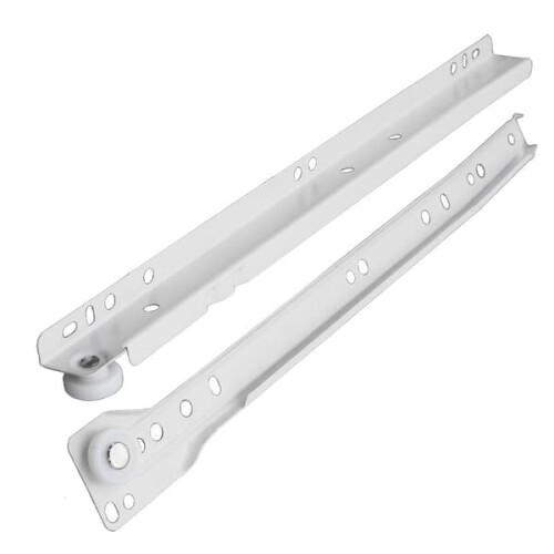 Drawer Runners White Partial Extension 300 mm 2-Pack