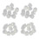M6 white dome bolt nut caps hexagon 40 pcs 1
