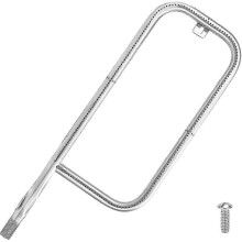 Grill Burner Tube compatible with Weber Q200 Q220 Q2000 Q2200, P Shaped Stainless Steel Replacement Burner, 20 1/2" x 7 1/2", Part 41862