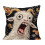 Housse de coussin décorative motif âne, 45 cm 2