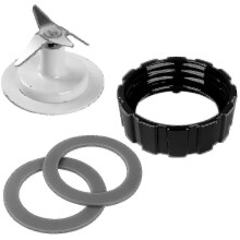 Lame di ricambio per frullatore con base e 2 guarnizioni O-ring, compatibile con Hamilton Beach, per vaso vetro e plastica