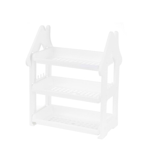 White Three-Layer Spice Rack for Kitchen Countertop 1