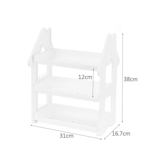 White Three-Layer Spice Rack for Kitchen Countertop 2