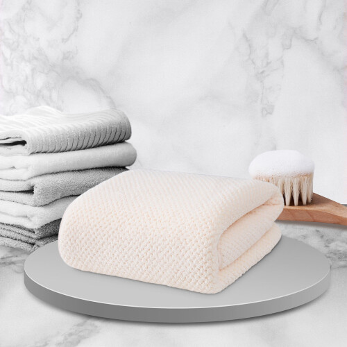 Serviette polaire blanche 30 x 14 pouces 2