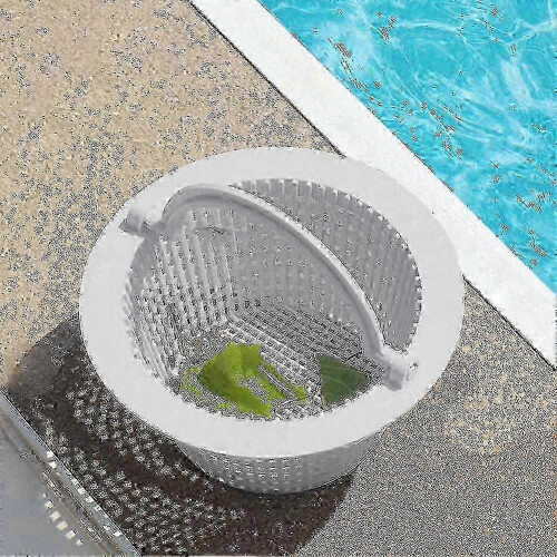 Skimmer Basket Compatible with In-Ground Pools, Large Capacity Replacement Pool Filter Basket Strainer 2