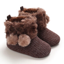 Baby lamb-print crawling shoes prewalker slippers