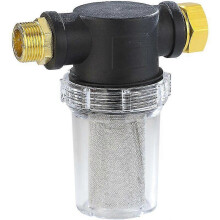 Water Filter Compatible with Pressure Washers and Rainwater Cisterns, Permanent 40 Mesh Screen, 3/4' Metal Coupler