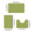 PRETXORVE Bath Mat Set Memory Foam 3 Pcs 4