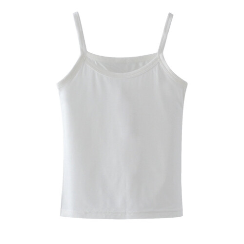 Mädchen Tanktops, ärmellos, einfarbig, 1er-Pack 1