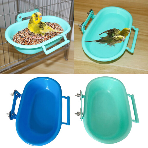 Baignoire pour perruches et petits oiseaux, cage fixée au mur 1
