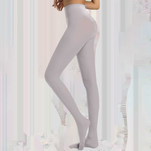 Damespanty van transparant nylon, effen kleur, wit 1