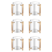 6X Hand Washing Cup Acrylic Round Washing Cup Hand Wash Cup with Two Metal Handles for Jewish Prayer Wash Cup Gifts