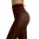 Damen-Nylonstrumpfhose, transparent, Kaffeebraun, XL 4