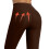 Damen-Nylonstrumpfhose, transparent, Kaffeebraun, XL 5