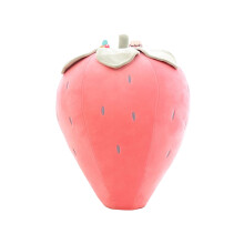 Almohada de peluche de fresa rosa de 40 cm (15,75 pulgadas) lavable