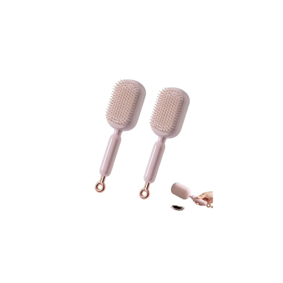 Self-Cleaning Hair Brush with Retractable Bristles 1pc