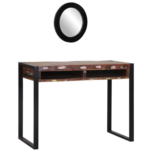 VidaXL vidaXL Dressing Table Multicolour 100 x 50 x 75 cm Solid Reclaim wood