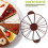 Marqueur de portion de gâteau rond 10 pouces 10/12 parts 4