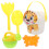 Plastic Beach Sand Shovel and Bucket Set 1 Set 4