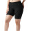 Dame Yogashorts Elastisk Talje Ensfarvet Plus Size 1