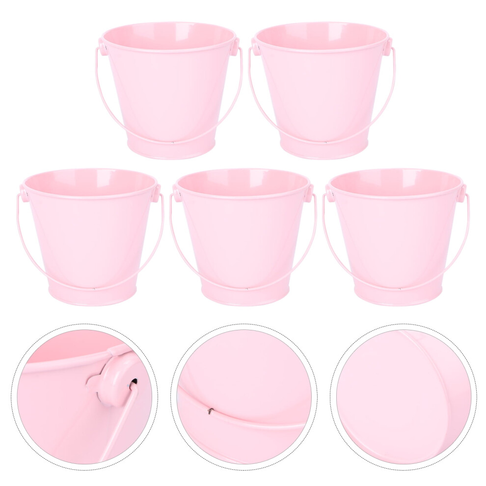 Mini Galvanized Metal Buckets With Handle 3 X 2.14 Inches 962125475425