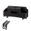 Black Plastic Facial Tissue Cover Rectangular13.1x3.7x4.7 2