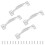 Metal kommodegreb i antik stil, 4 dele 6