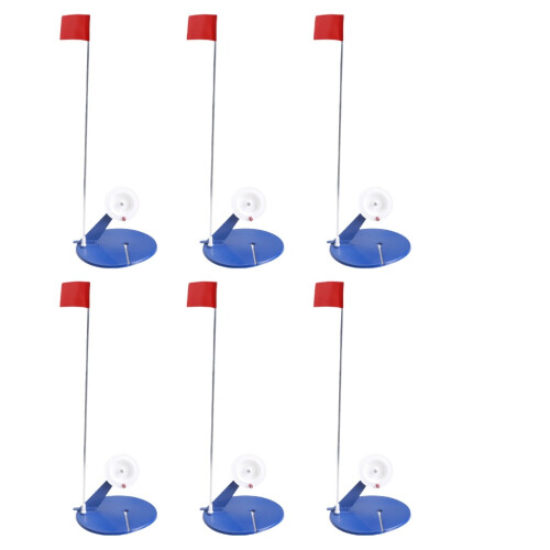 Ice Fishing Tip Ups with Flags Set 6 Pieces