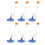 Ice Fishing Tip Ups with Flags Set 6 Pieces 5