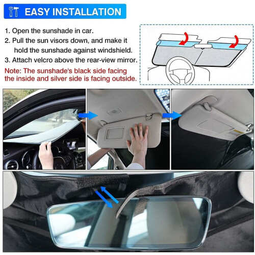 Hyundai Kona Παρμπρίζ Αντηλιακό Σκίαστρο UV Block1Pack 1