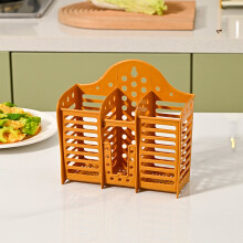 Karymi Wall-Mounted Chopsticks Spoon Basket Plastic Hollow